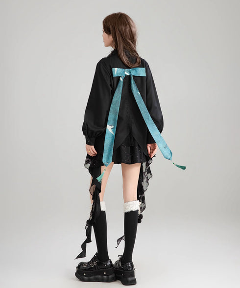 Tassel Ribbon Blouse